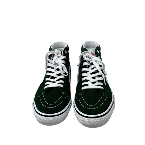 VANS Sk8-Hi Skate Sneakers Suede Canvas Green Black Men Size Casual VN0A5FCCBD6 - Picture 3 of 9